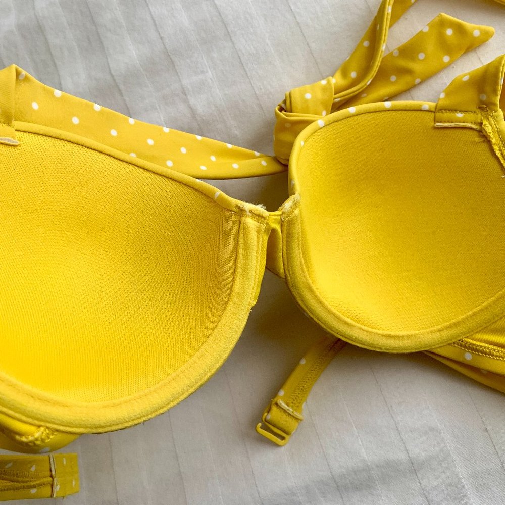 Aerie Yellow Polka Dot Bikini Top - Picture 10 of 10